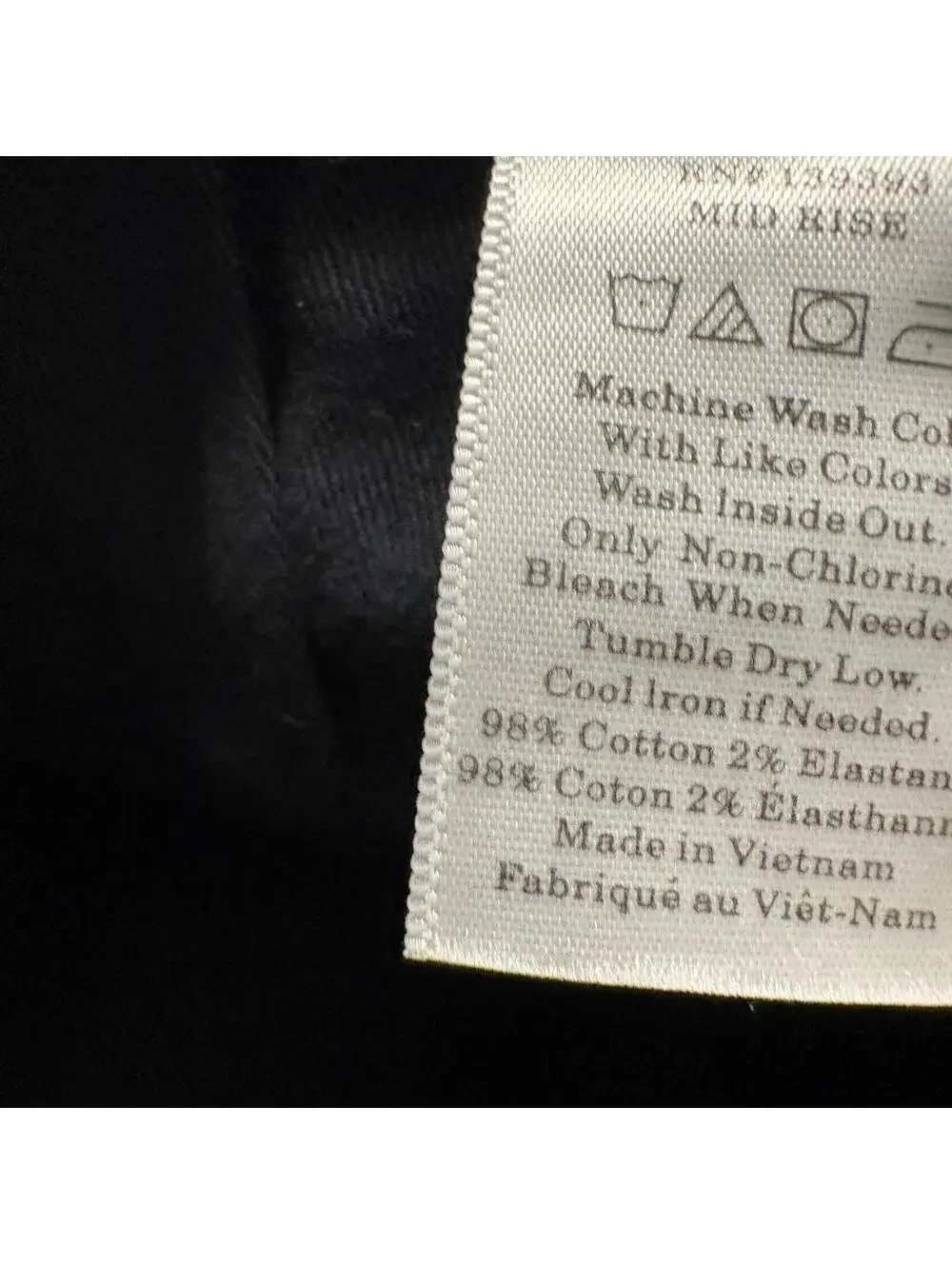 Everlane Jeans Mens 32 Ankle Black Denim Mid Rise Stretch Slim Straight